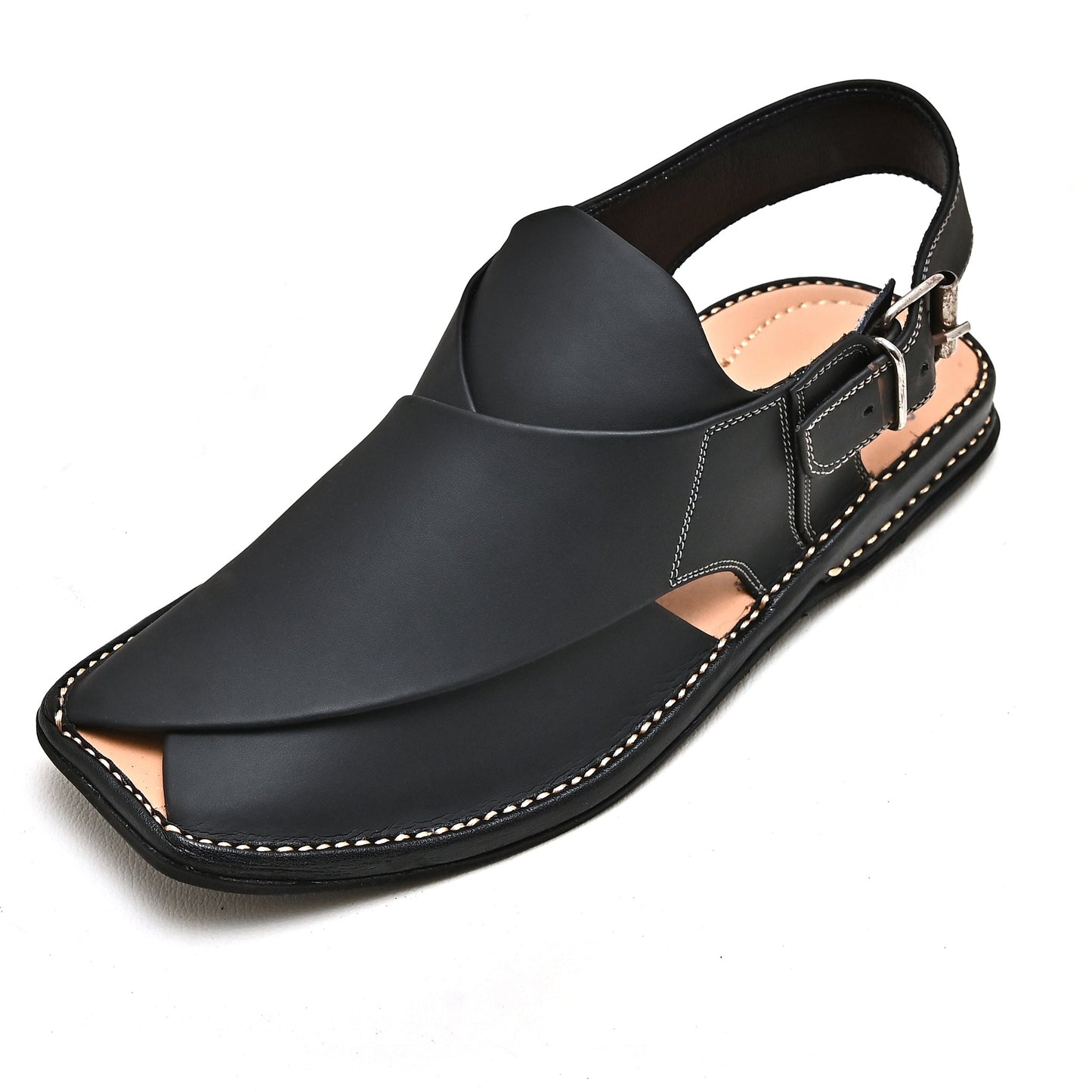 Premium Black Chappal - 948