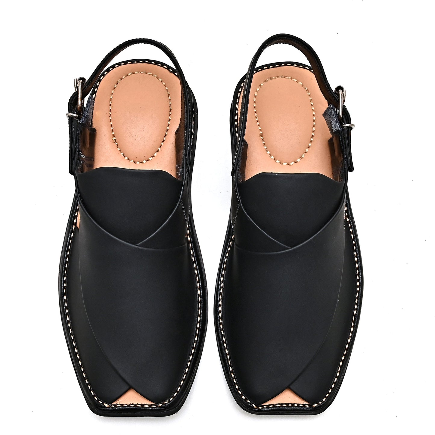 Premium Black Chappal - 948