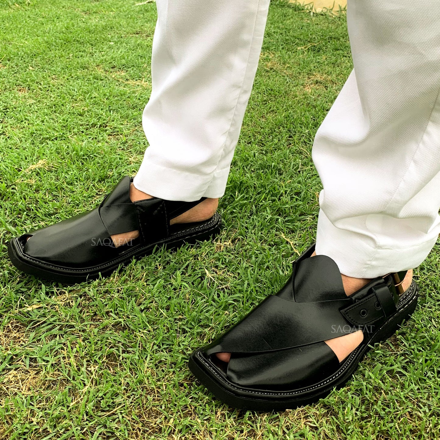 Classic Black Chappal - 989