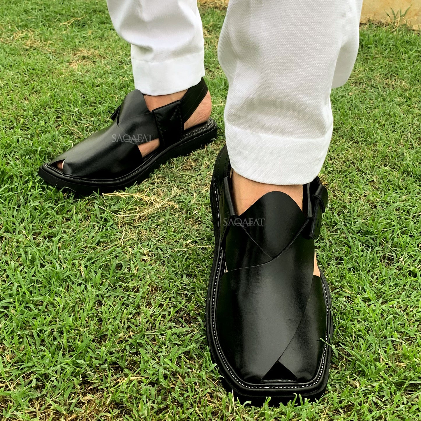 Classic Black Chappal - 989